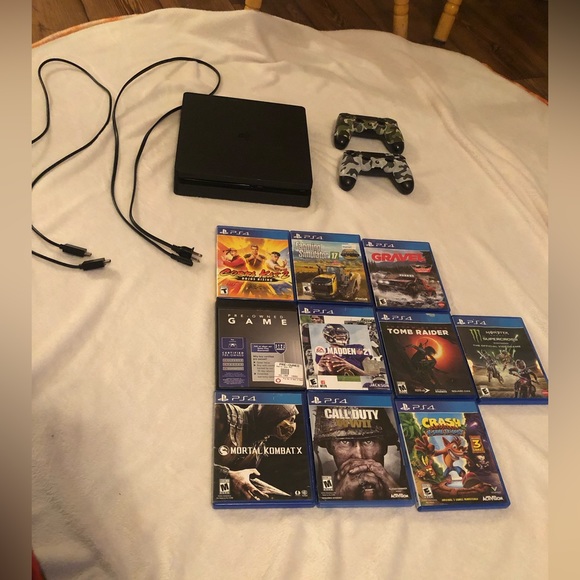Ps4 slim 500gb bundle asking 375$